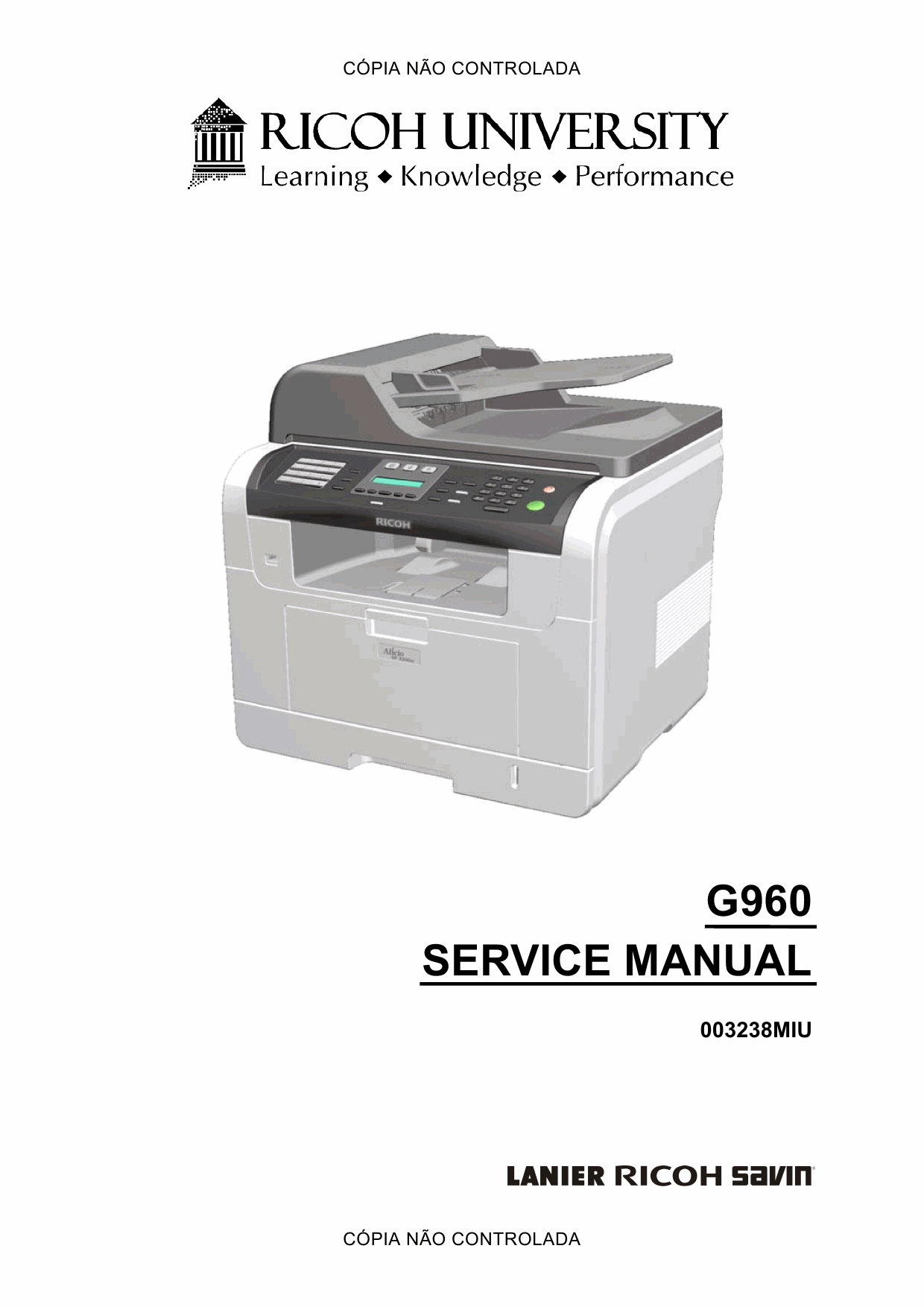 RICOH Aficio SF-3200SF G960 Service Manual-1